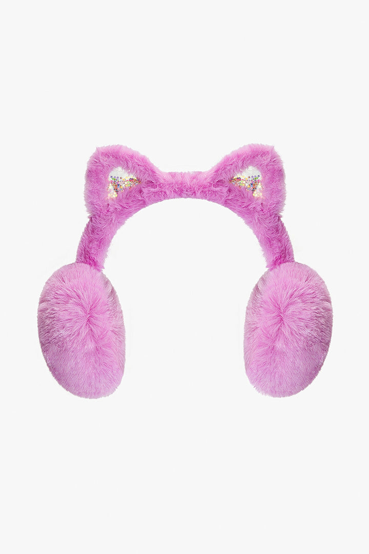 Girl Child Cat Lilac Headphones