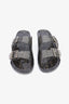 Glitter Jelly Black Slippers