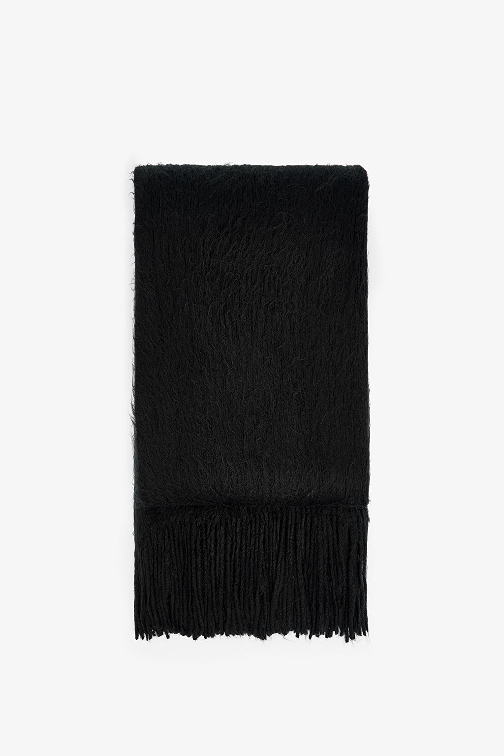 Black Warmy Soft Texture Scarf