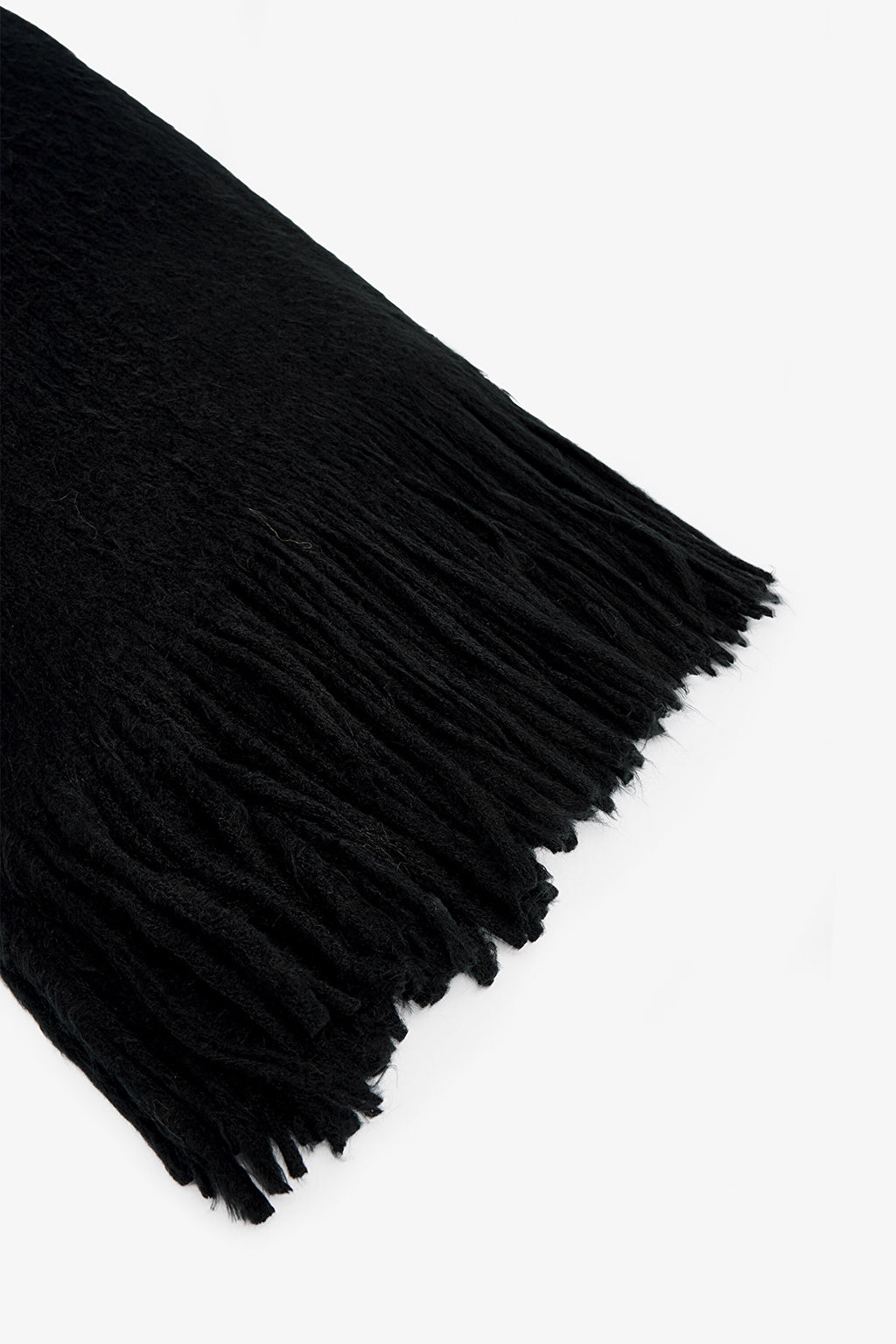 Black Warmy Soft Texture Scarf