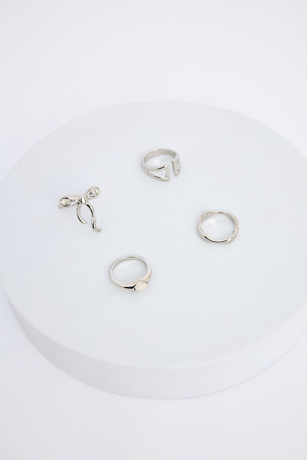 Frida Silver Color Ring Set