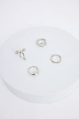 Frida Silver Color Ring Set