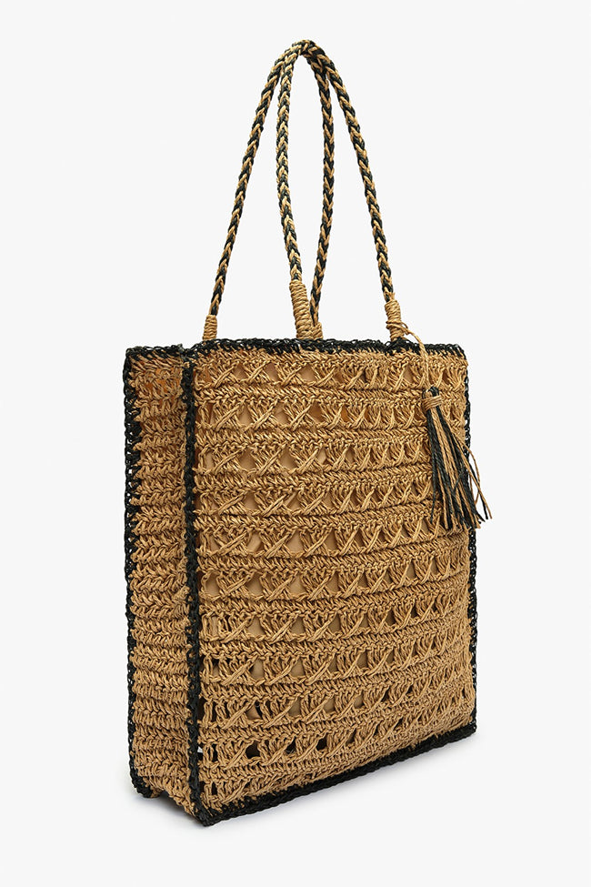 Ela Natural Straw Bag Main Image