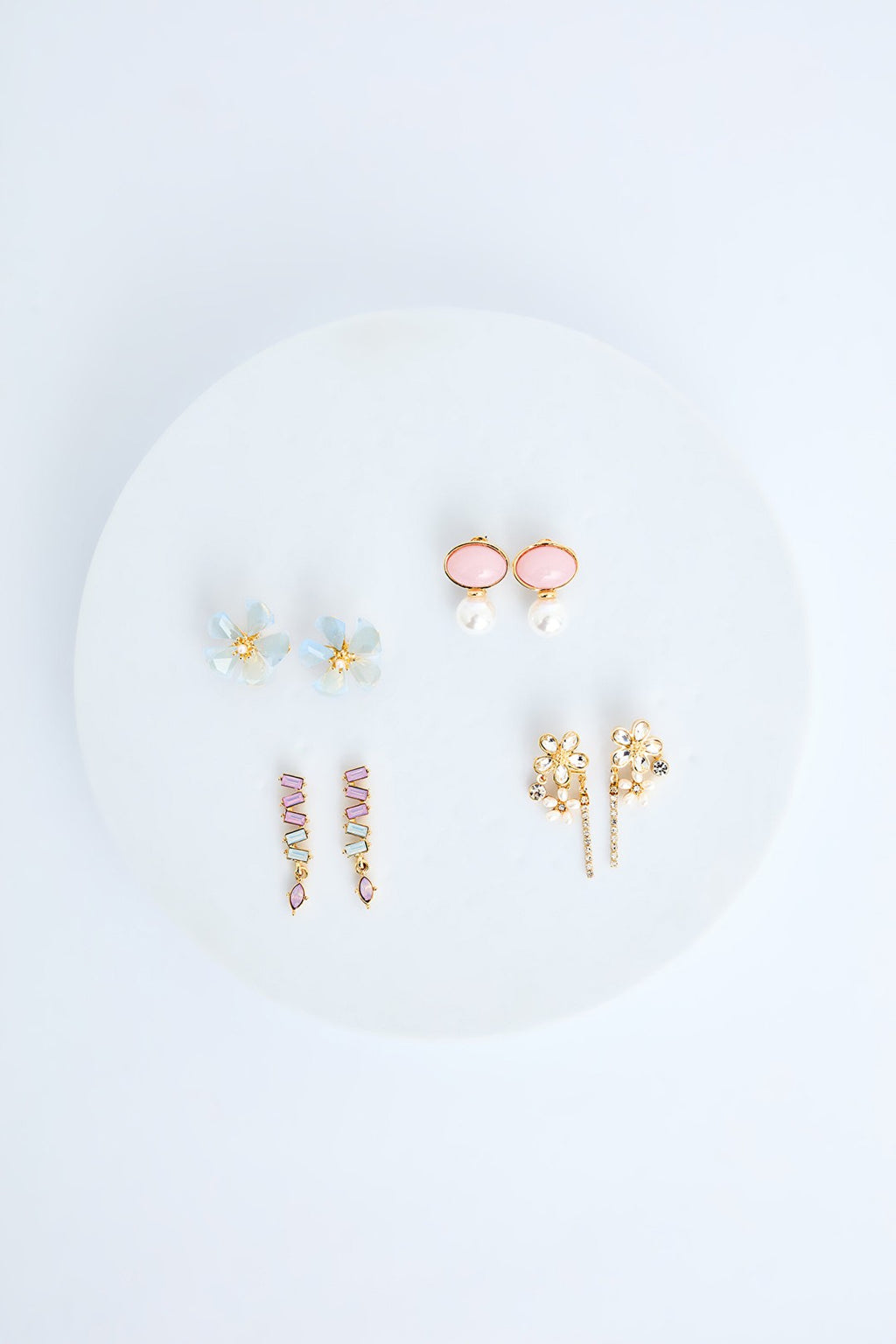 Ola Gold Color Earring Set