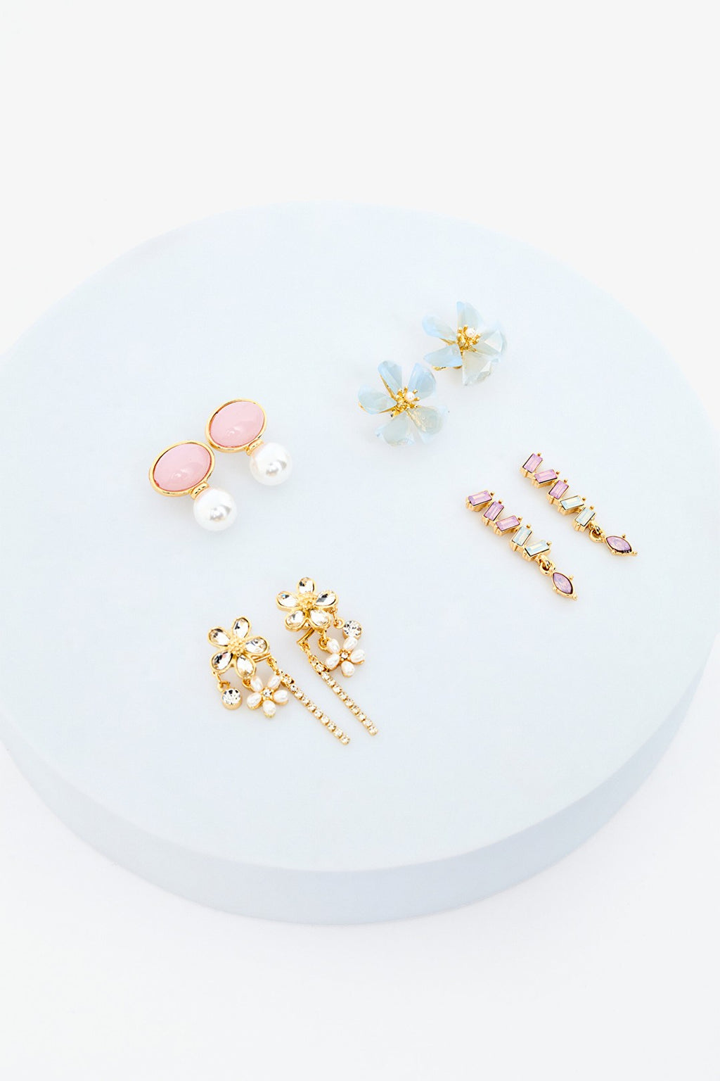 Ola Gold Color Earring Set