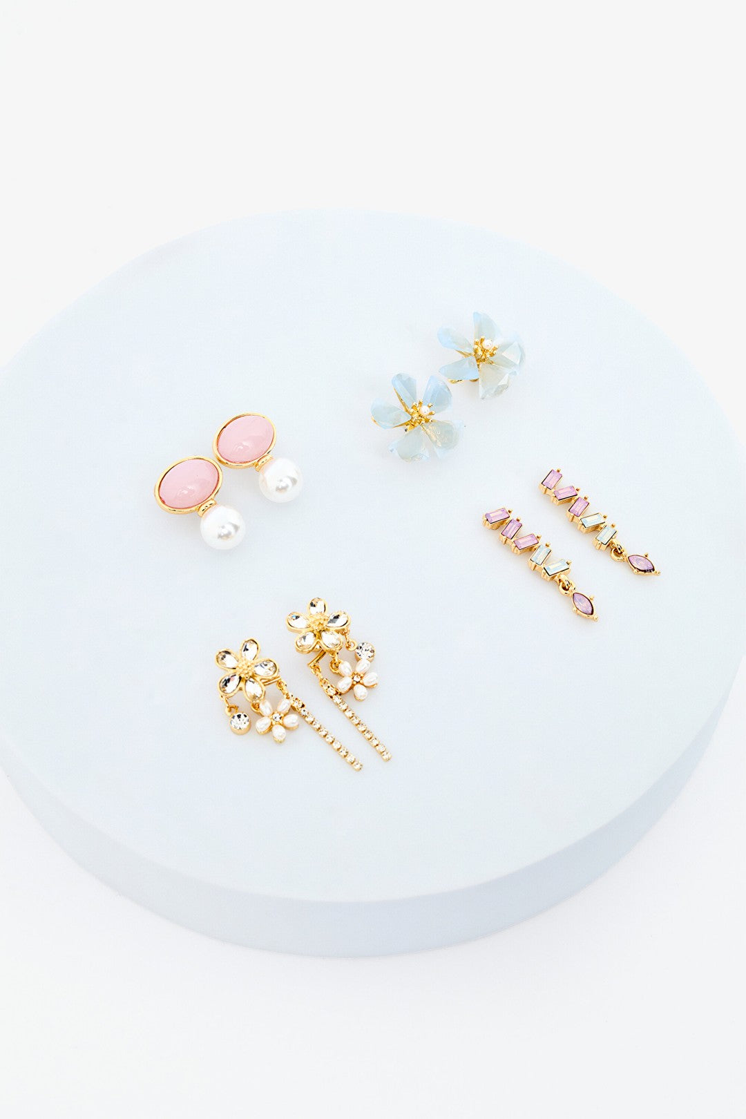 Ola Gold Color Earring Set