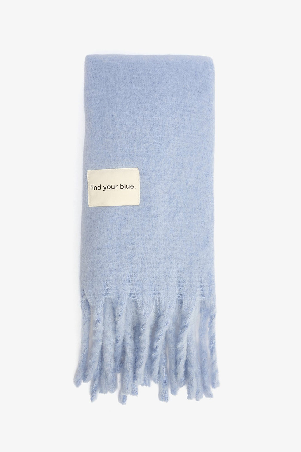 Light Blue Pera Soft Textured Scarf