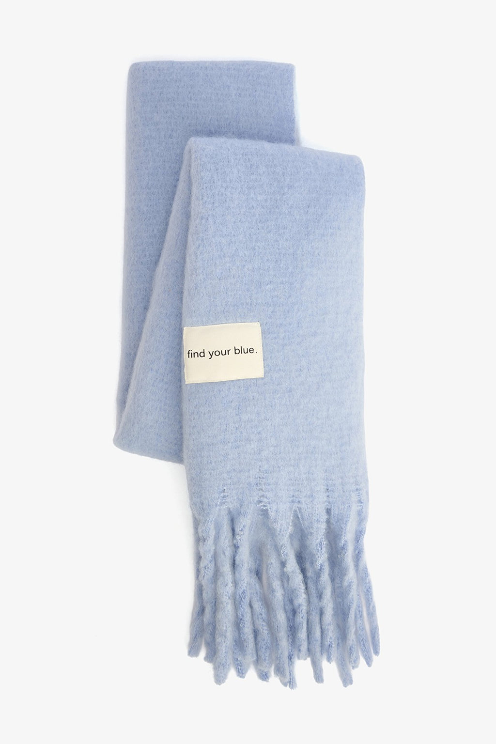 Light Blue Pera Soft Textured Scarf