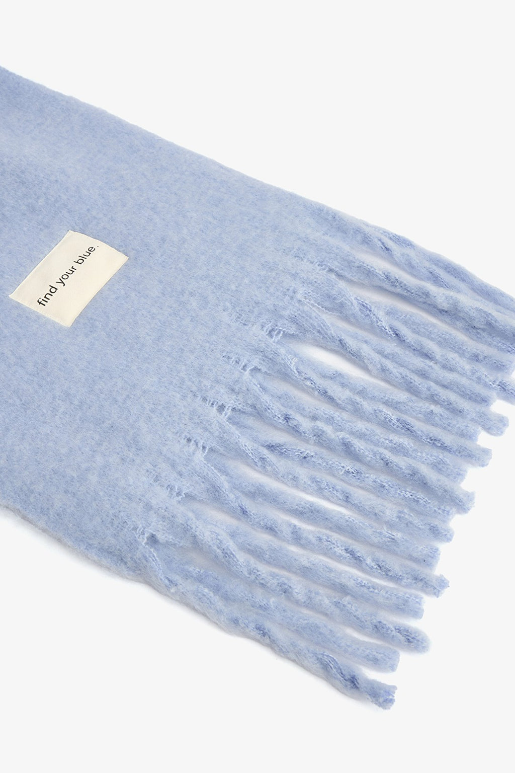 Light Blue Pera Soft Textured Scarf