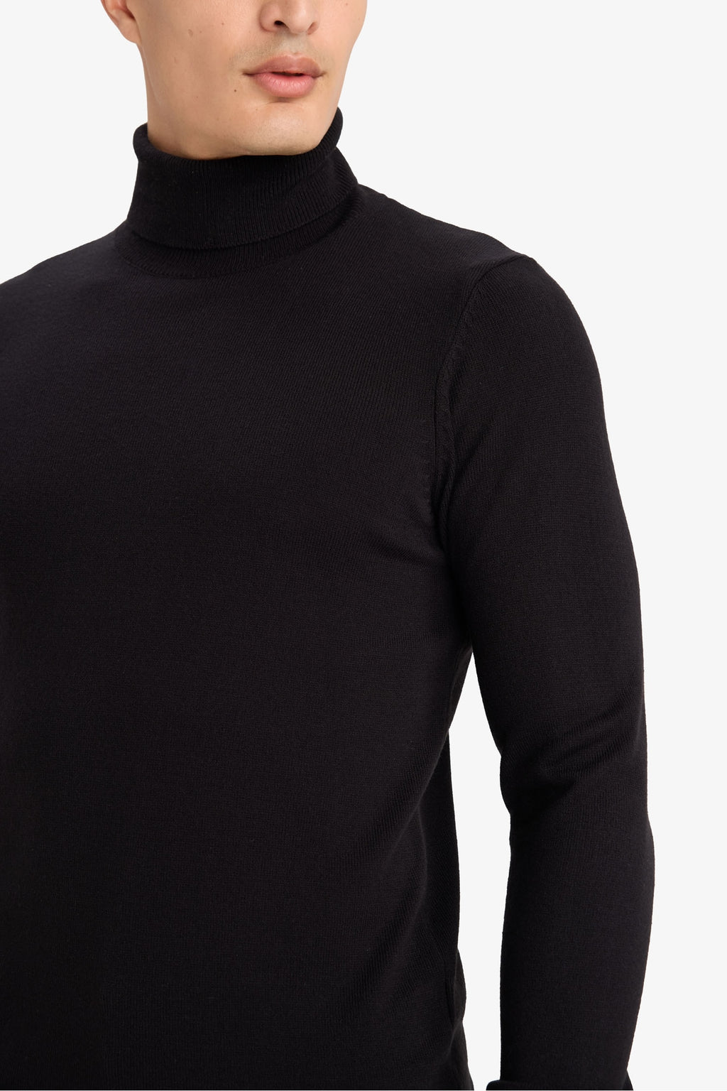 Slim Fit Slim Cut Turtleneck Basic Plain Knitwear Sweater