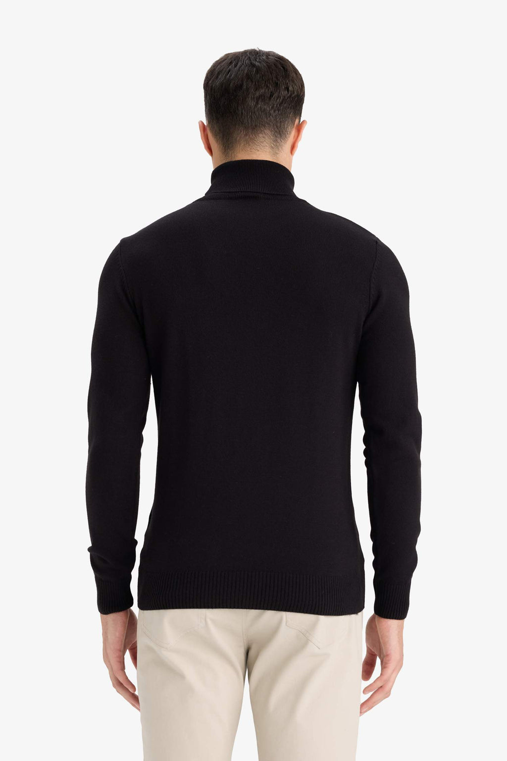 Slim Fit Slim Cut Turtleneck Basic Plain Knitwear Sweater