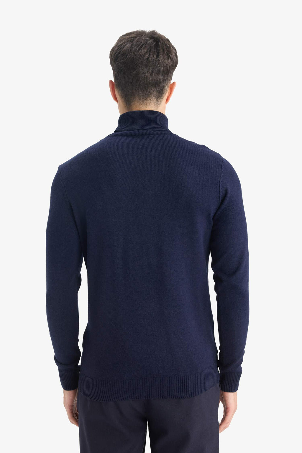 Slim Fit Slim Cut Turtleneck Basic Plain Knitwear Sweater