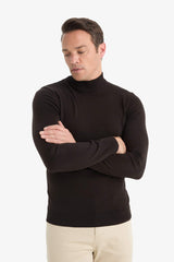 Slim Fit Slim Cut Turtleneck Basic Plain Knitwear Sweater
