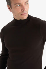 Slim Fit Slim Cut Turtleneck Basic Plain Knitwear Sweater