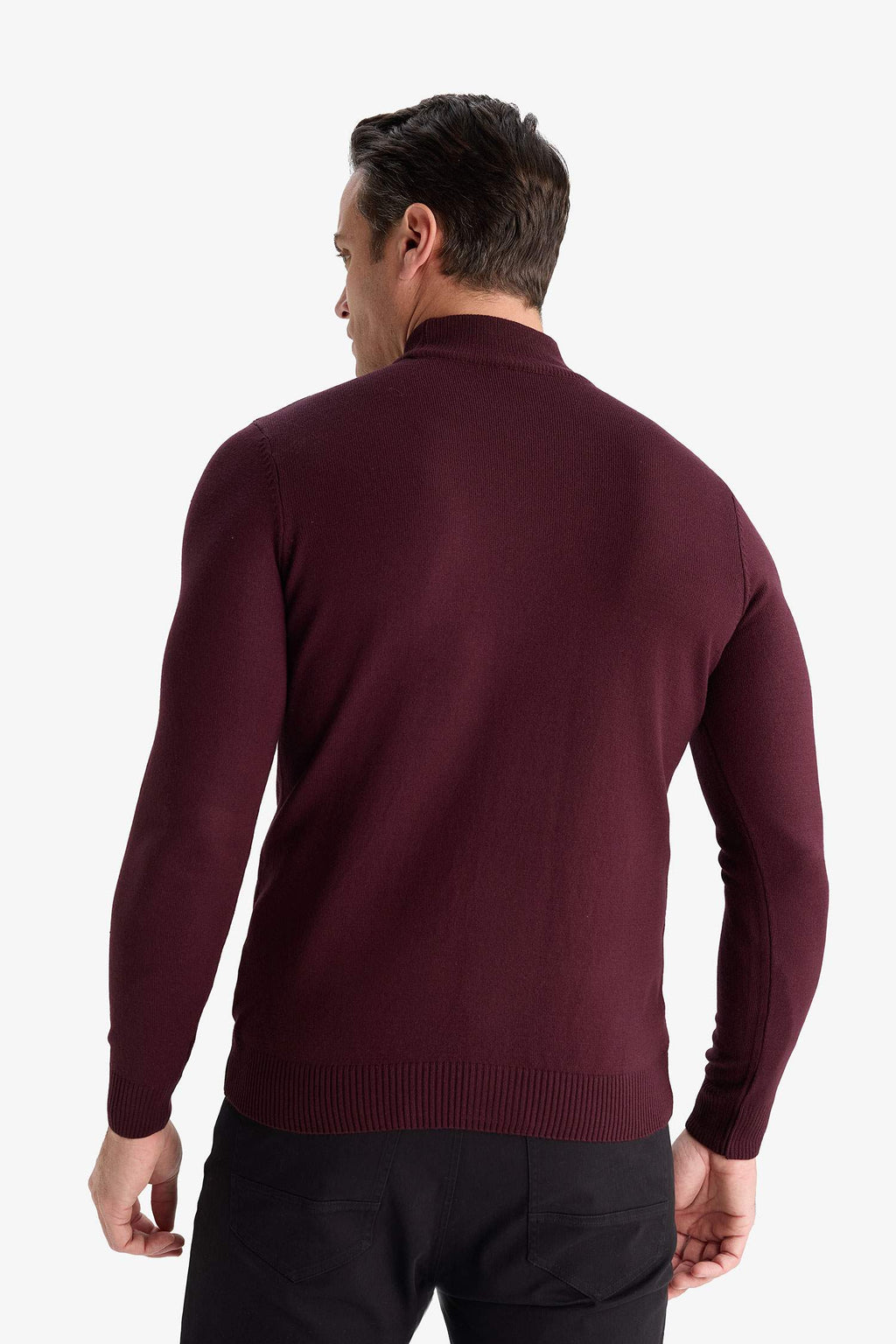 Slim Fit Slim Cut Turtleneck Basic Plain Knitwear Sweater