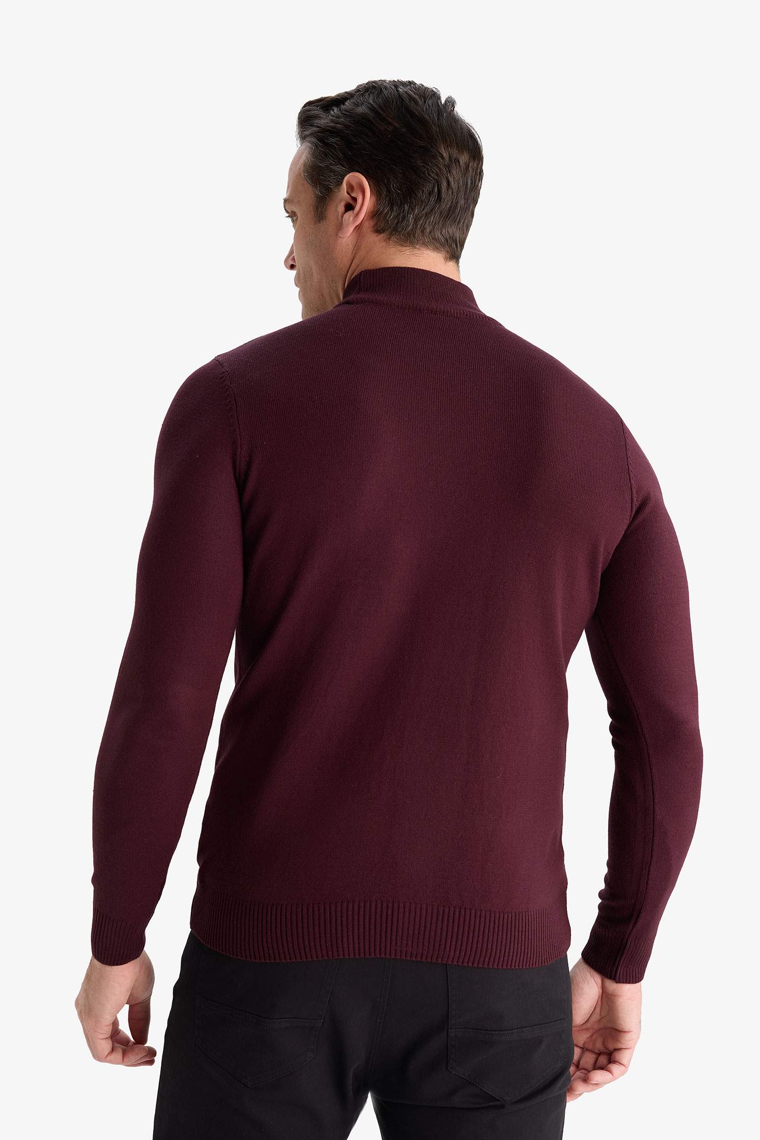 Slim Fit Slim Cut Turtleneck Basic Plain Knitwear Sweater