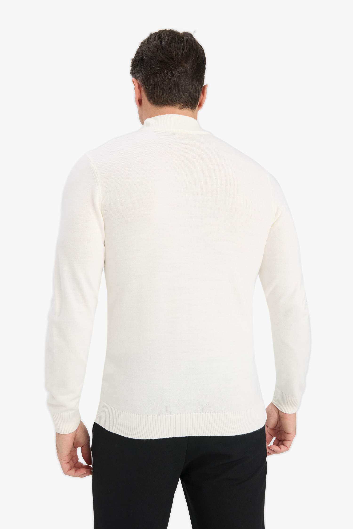 Slim Fit Slim Cut Turtleneck Basic Plain Knitwear Sweater