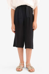Girl Culotte Wide Leg Viscose Trousers