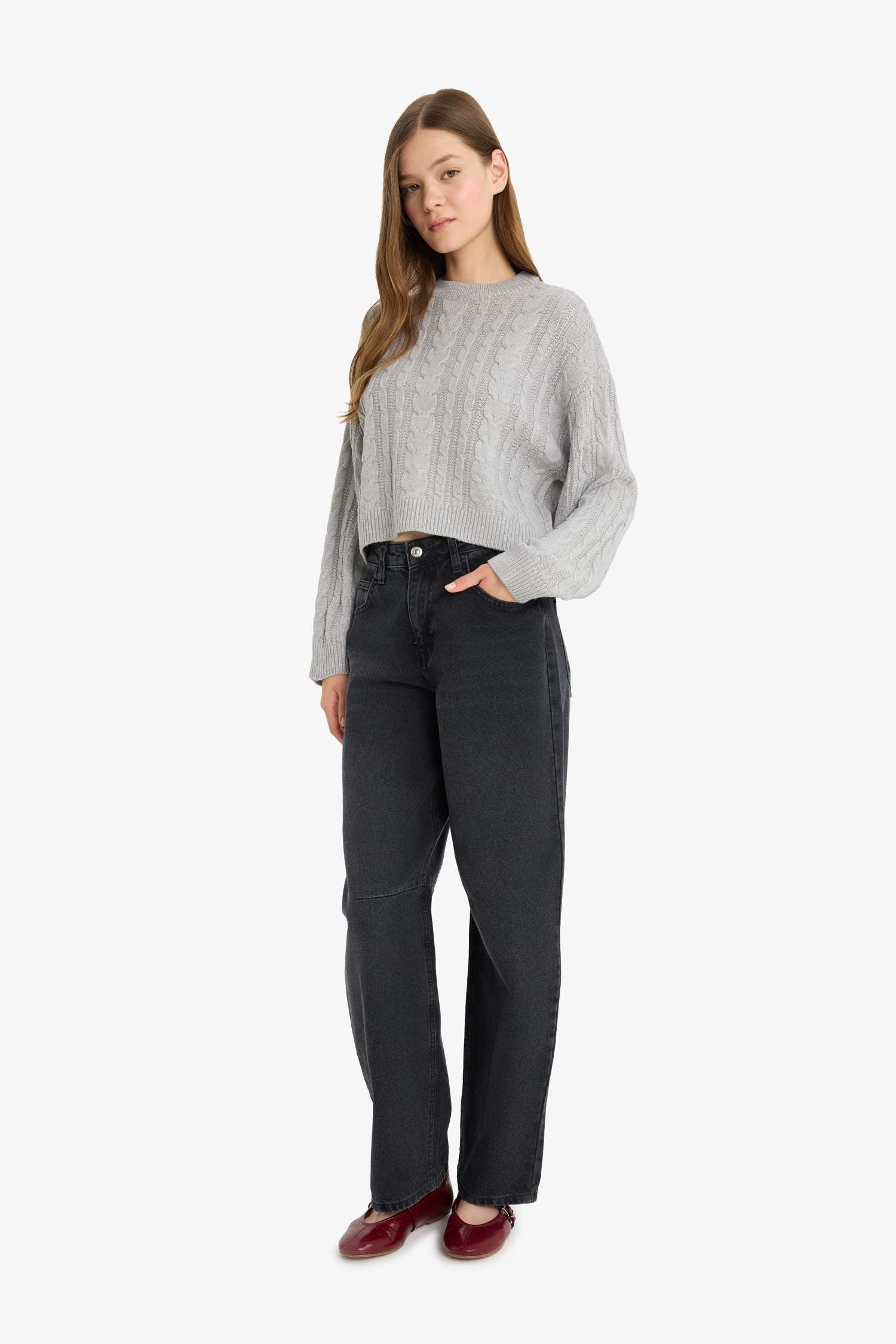 Cool Regular Fit Crew Neck Knit Sweater