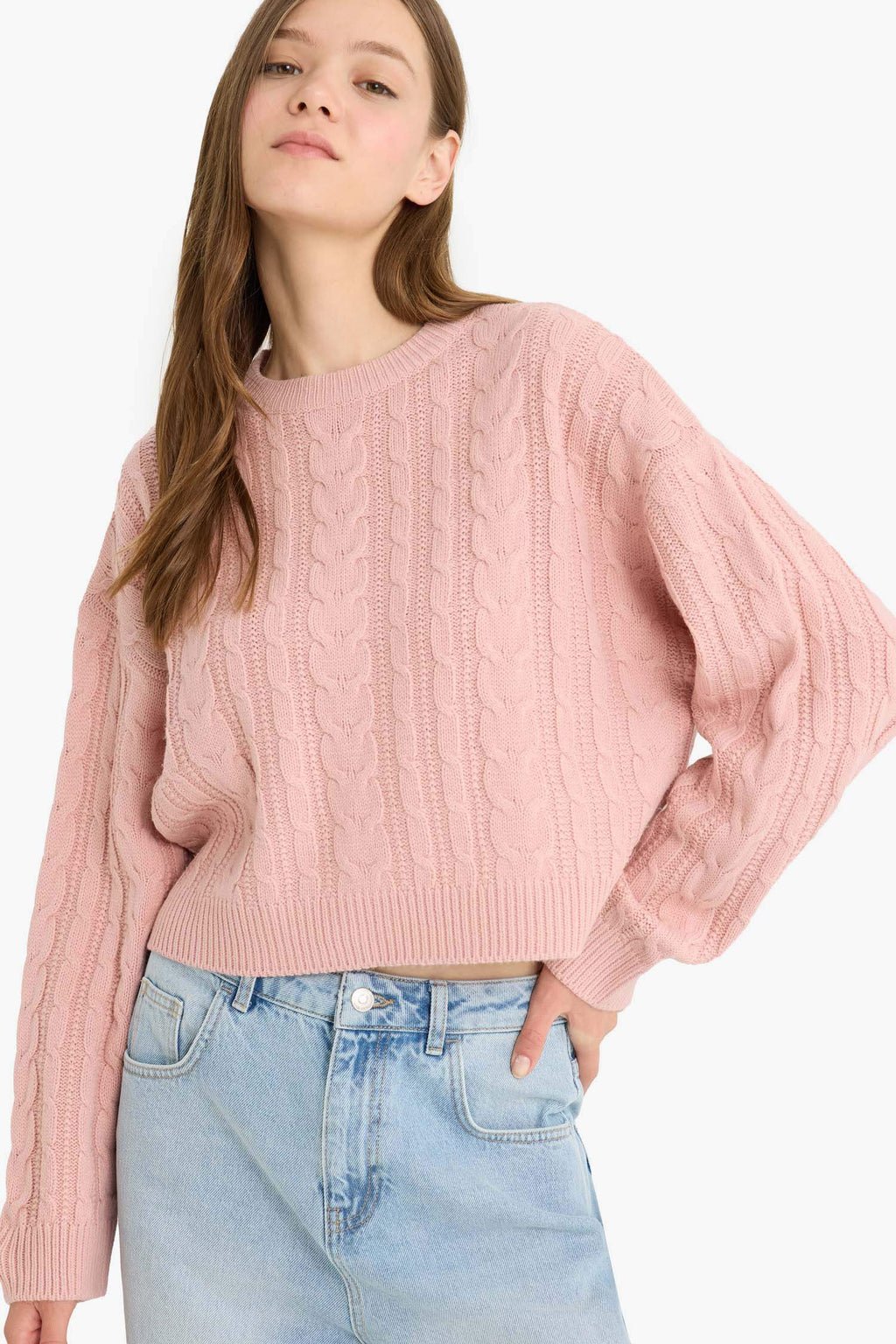 Cool Regular Fit Crew Neck Knit Sweater