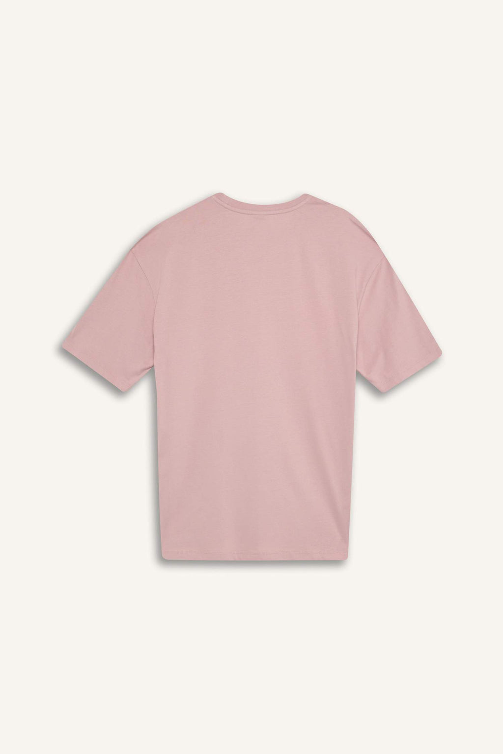 Cotton Oversize Fit Crew Neck Basic White T-Shirt