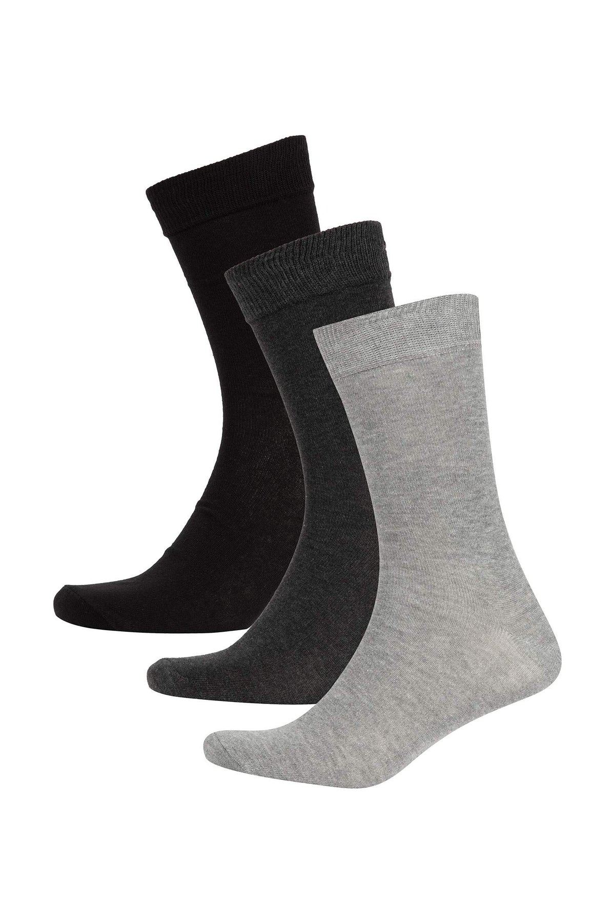 Men's Cotton 3-Pack Long Socks