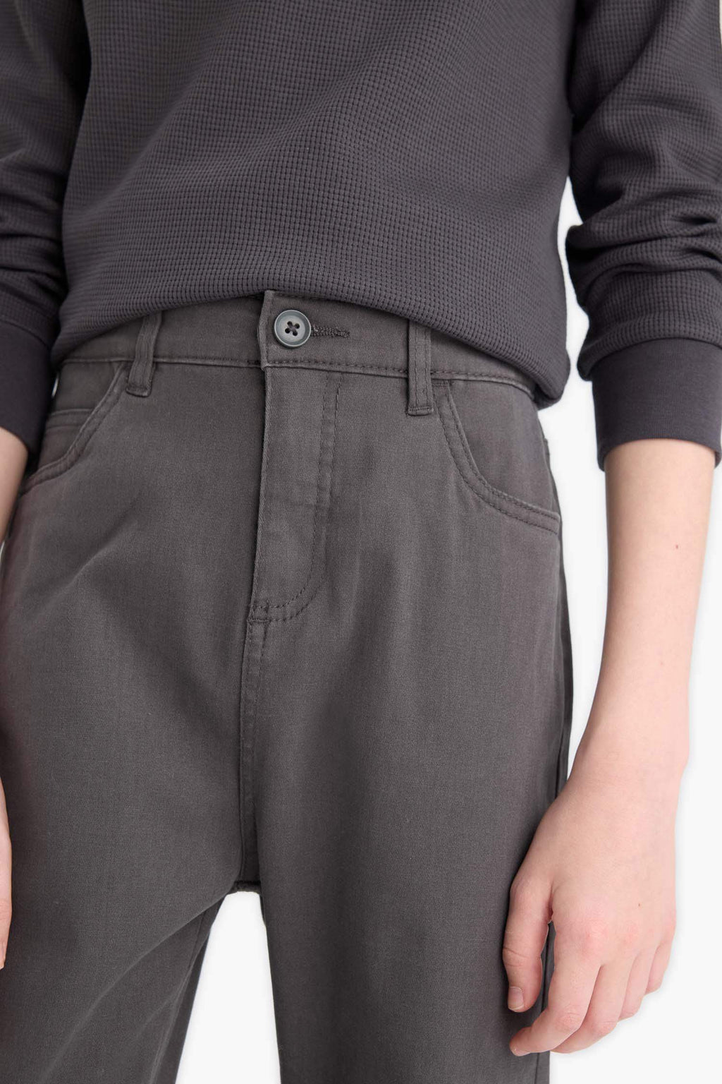 Boys Straight Leg Gabardine Trousers