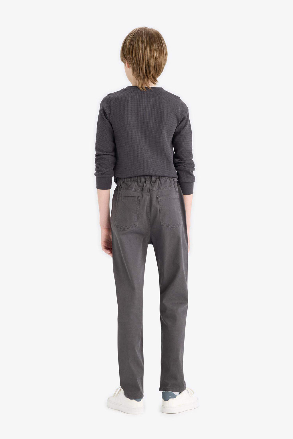 Boys Straight Leg Gabardine Trousers