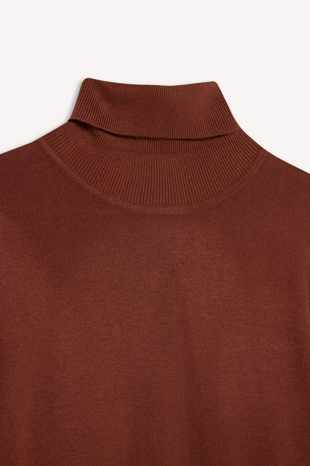 Regular Fit Turtleneck Half Sleeve Basic Plain Knitwear Sweater