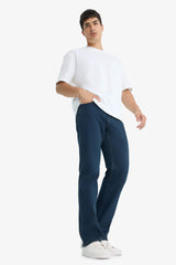 Diago Comfort Fit High Waist Wide Leg Straight Leg Thermal Fleece Jeans