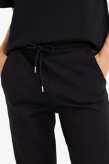 Basic Plain Pocketed Normal Waist Thick Jogger Sweatpants