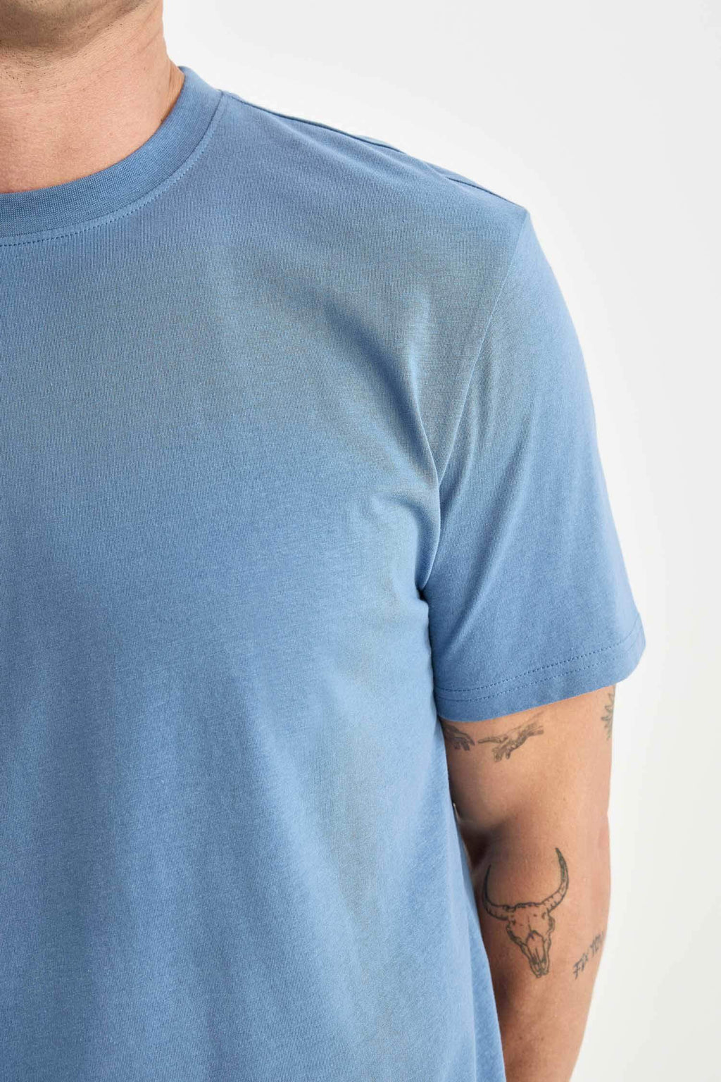 100% Cotton New Regular Fit Cycling Collar Basic Flat Short Sleeve T-Shirt