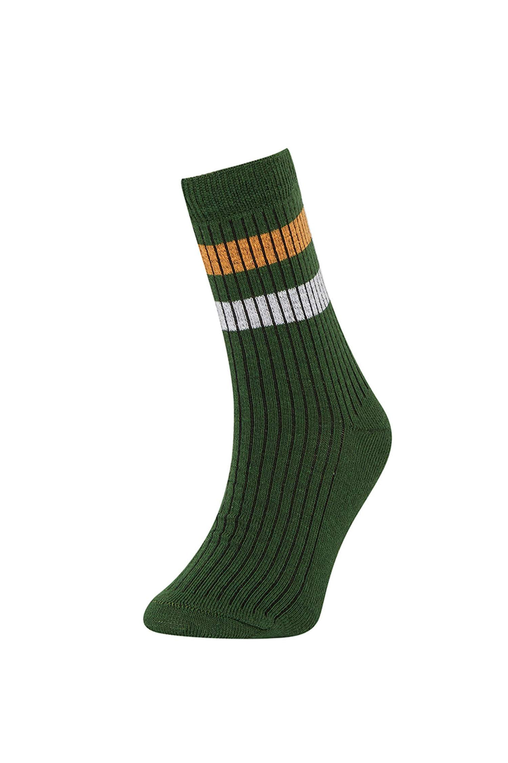 boys 5-Pack Cotton Circle Patterned Long Socks
