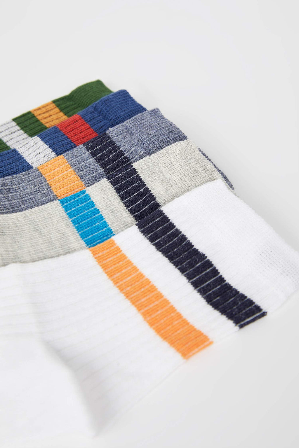 boys 5-Pack Cotton Circle Patterned Long Socks