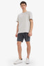 Slim Fit Slim Cut Pocketed Cotton Basic Plain Bermuda Shorts