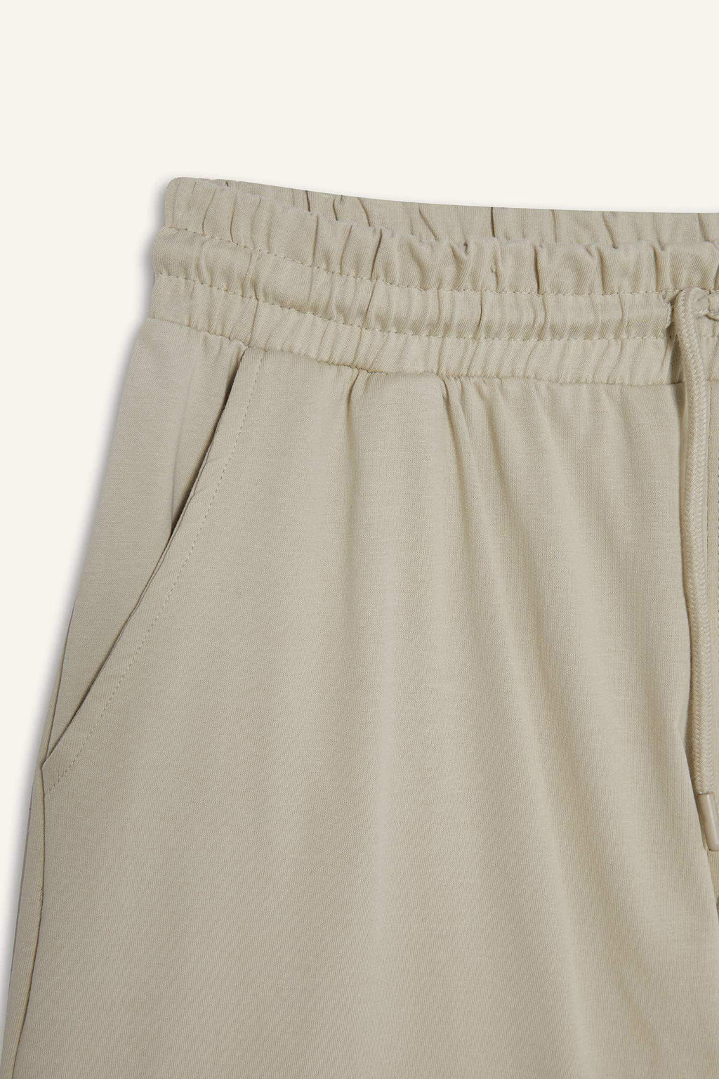 Slim Fit Slim Cut Pocketed Cotton Basic Plain Bermuda Shorts