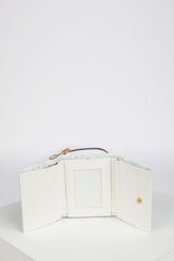 Women's Daisy Patterned Faux Leather Wallet