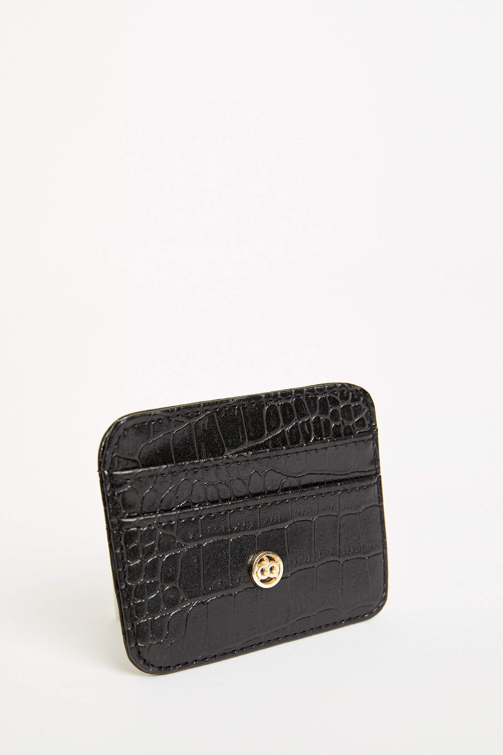Women's Faux Leather Croco Card Holder