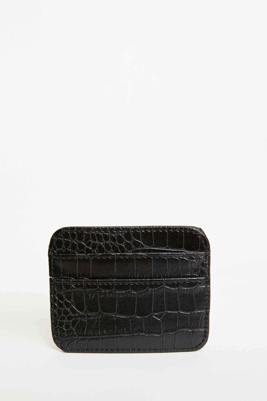 Women's Faux Leather Croco Card Holder