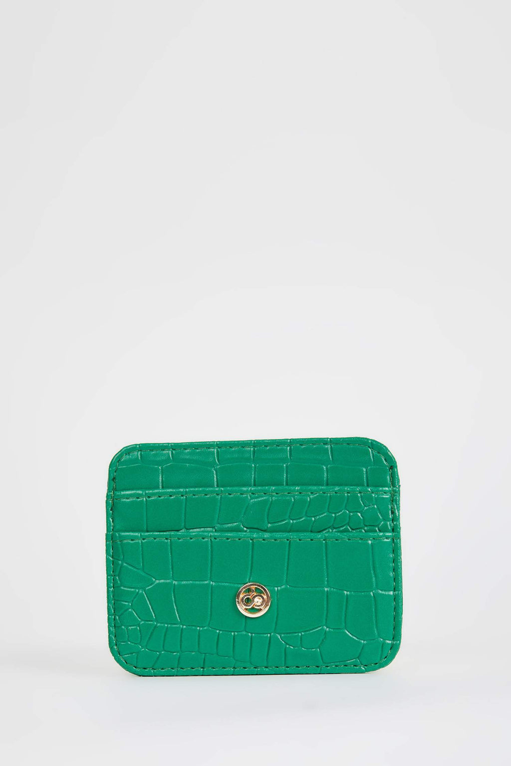 Women's Faux Leather Croco Card Holder