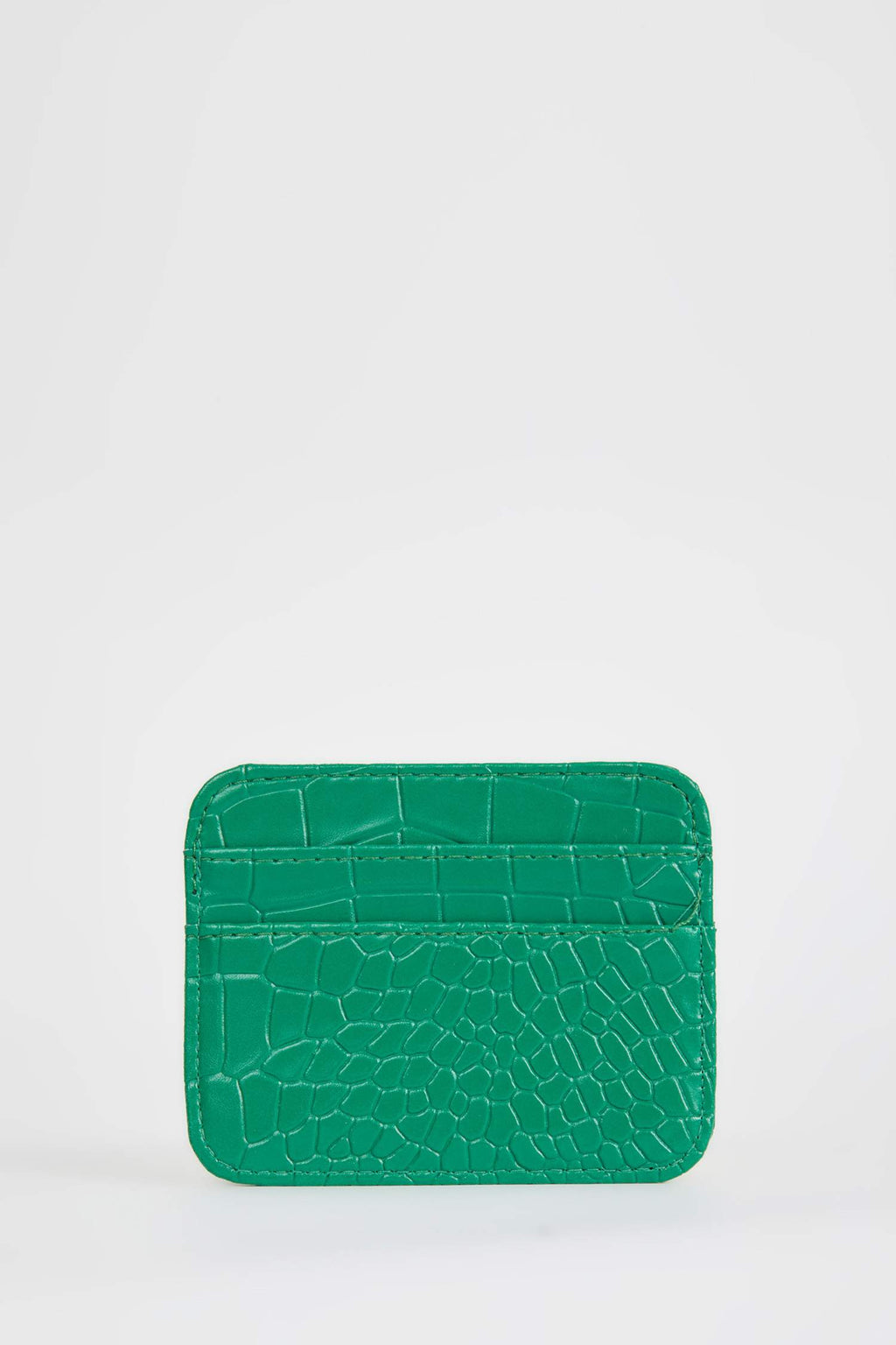 Women's Faux Leather Croco Card Holder