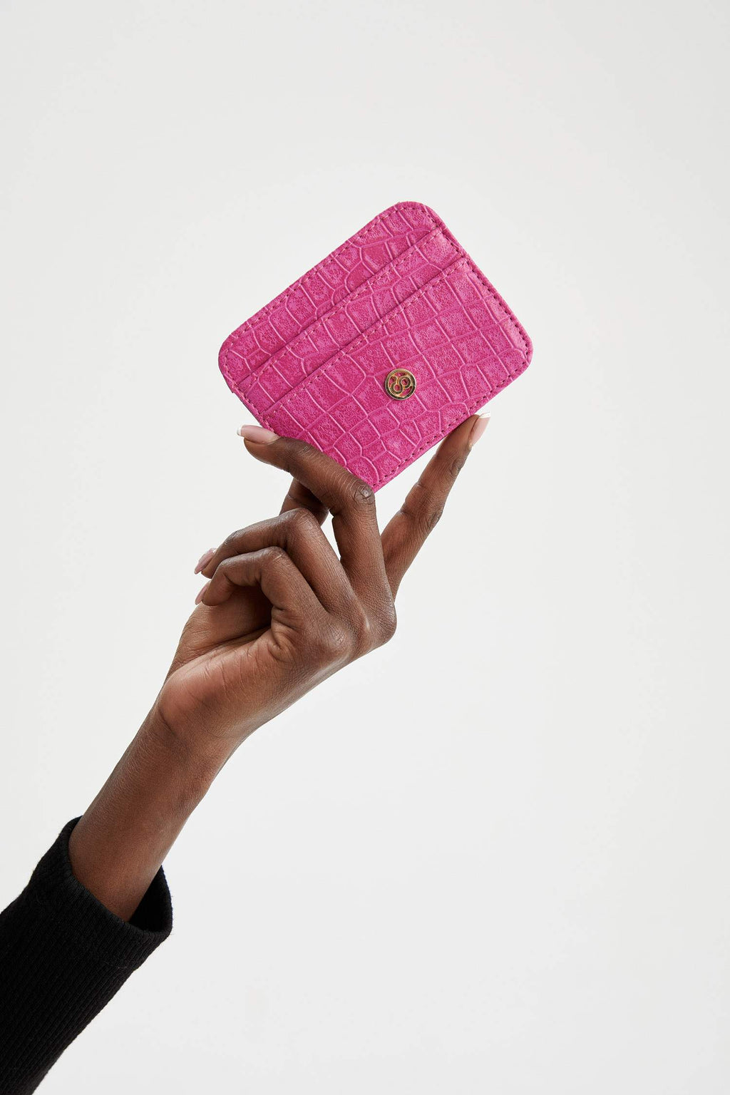 Women's Faux Leather Croco Card Holder