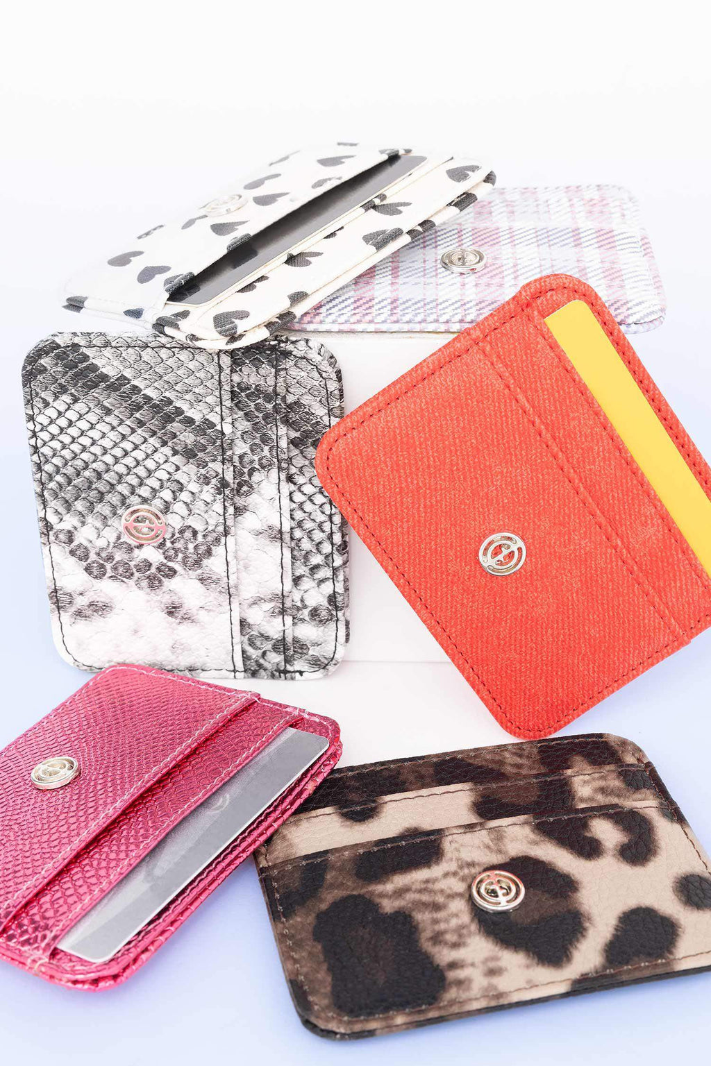 Women's Faux Leather Croco Card Holder