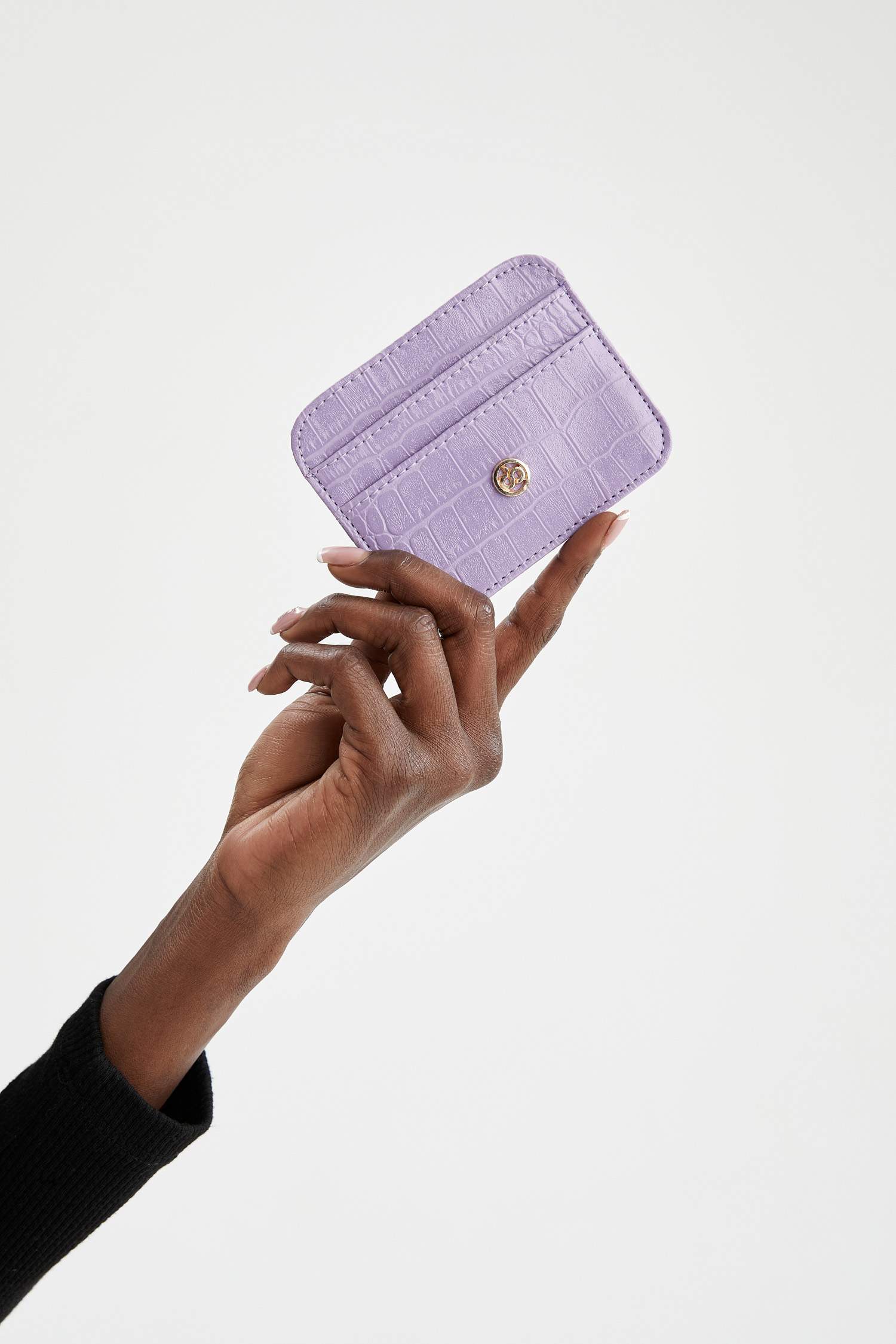 Women's Faux Leather Croco Card Holder