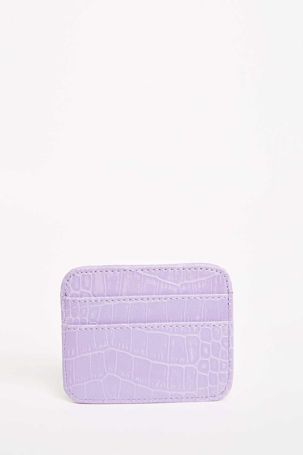 Women's Faux Leather Croco Card Holder