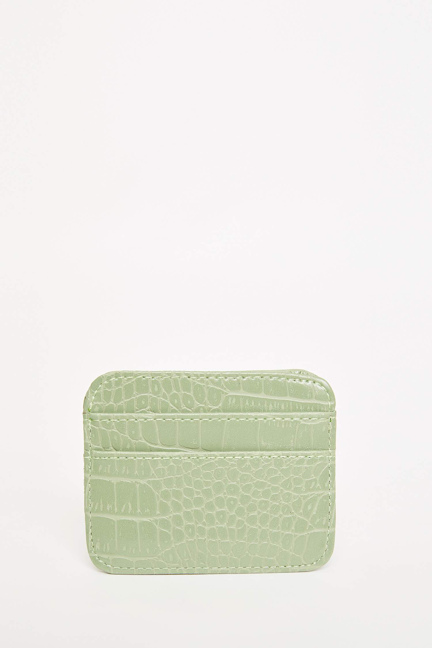 Women's Faux Leather Croco Card Holder