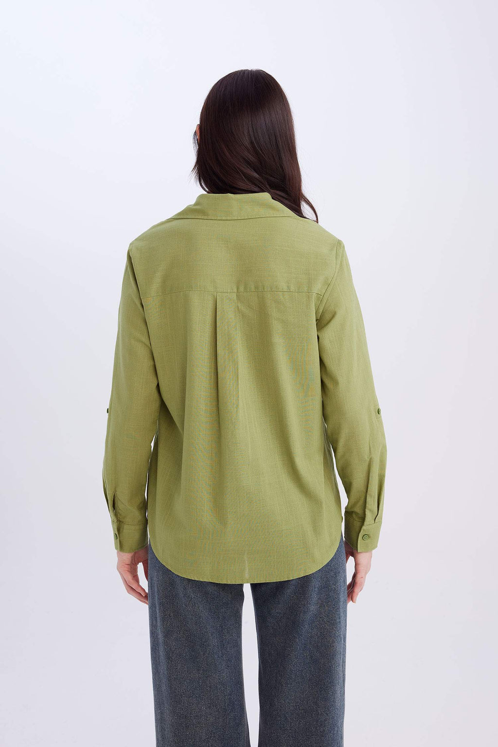 Regular Fit Basic Flat Pocket Shirt