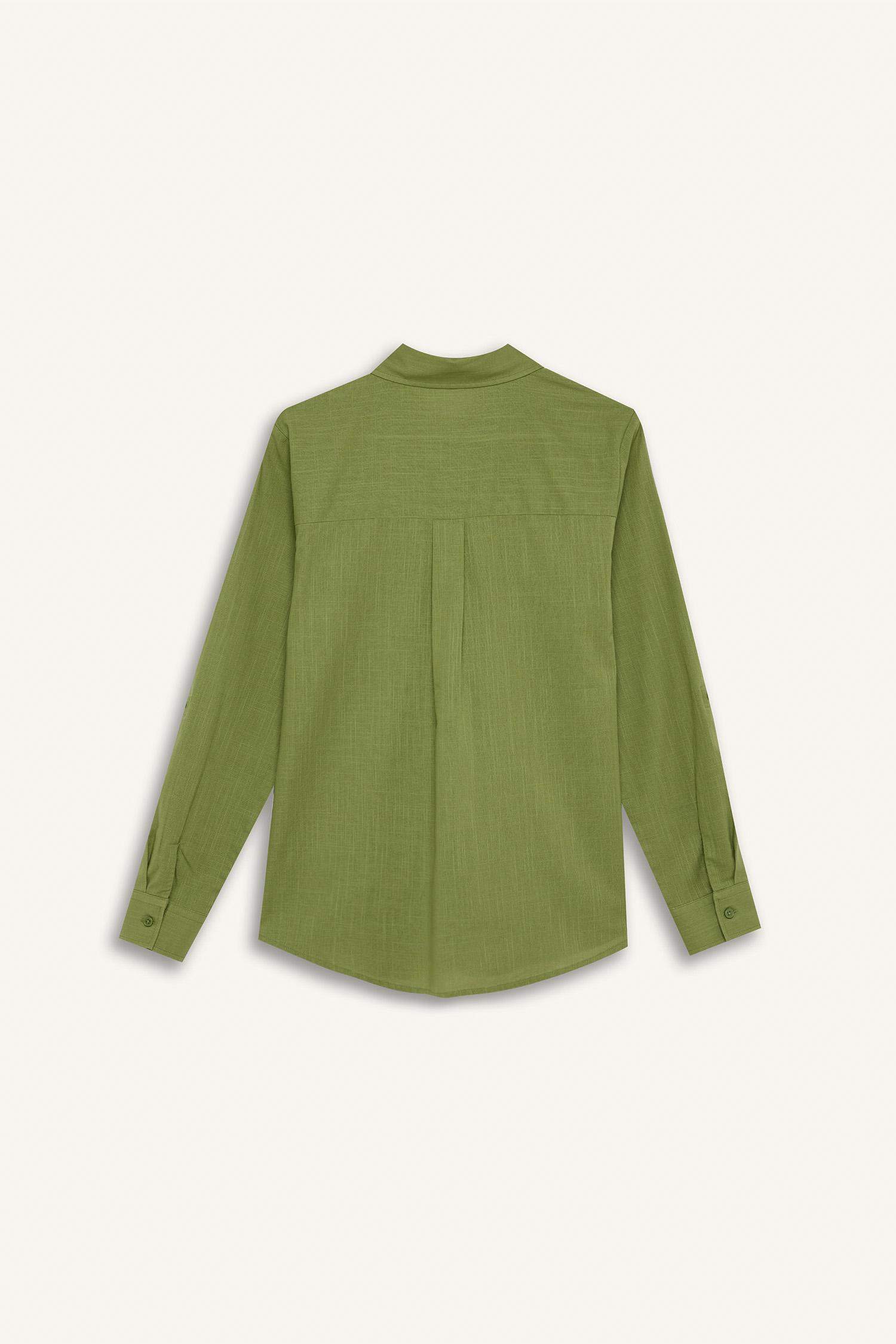 Regular Fit Basic Flat Pocket Shirt