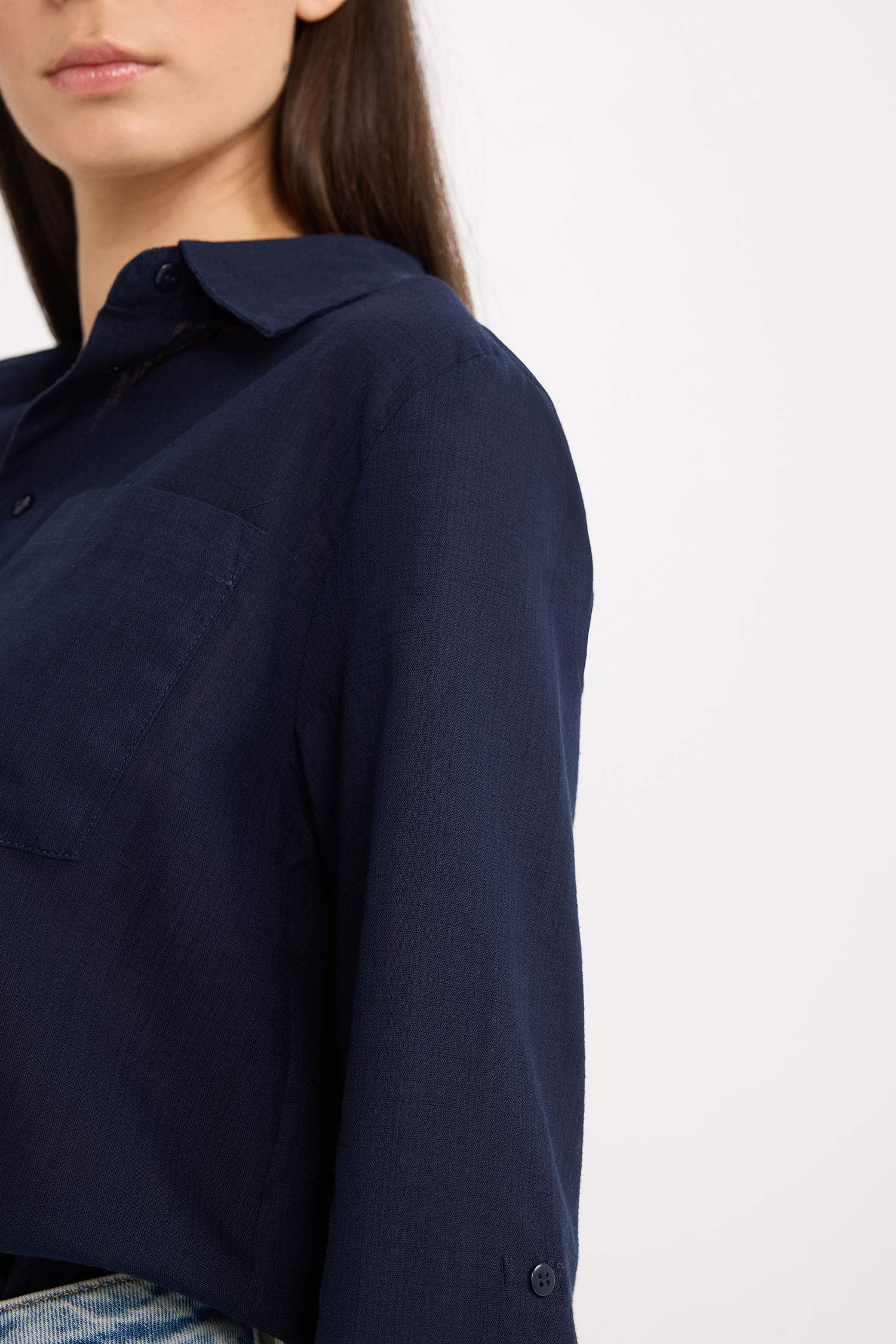 Regular Fit Basic Flat Pocket Shirt