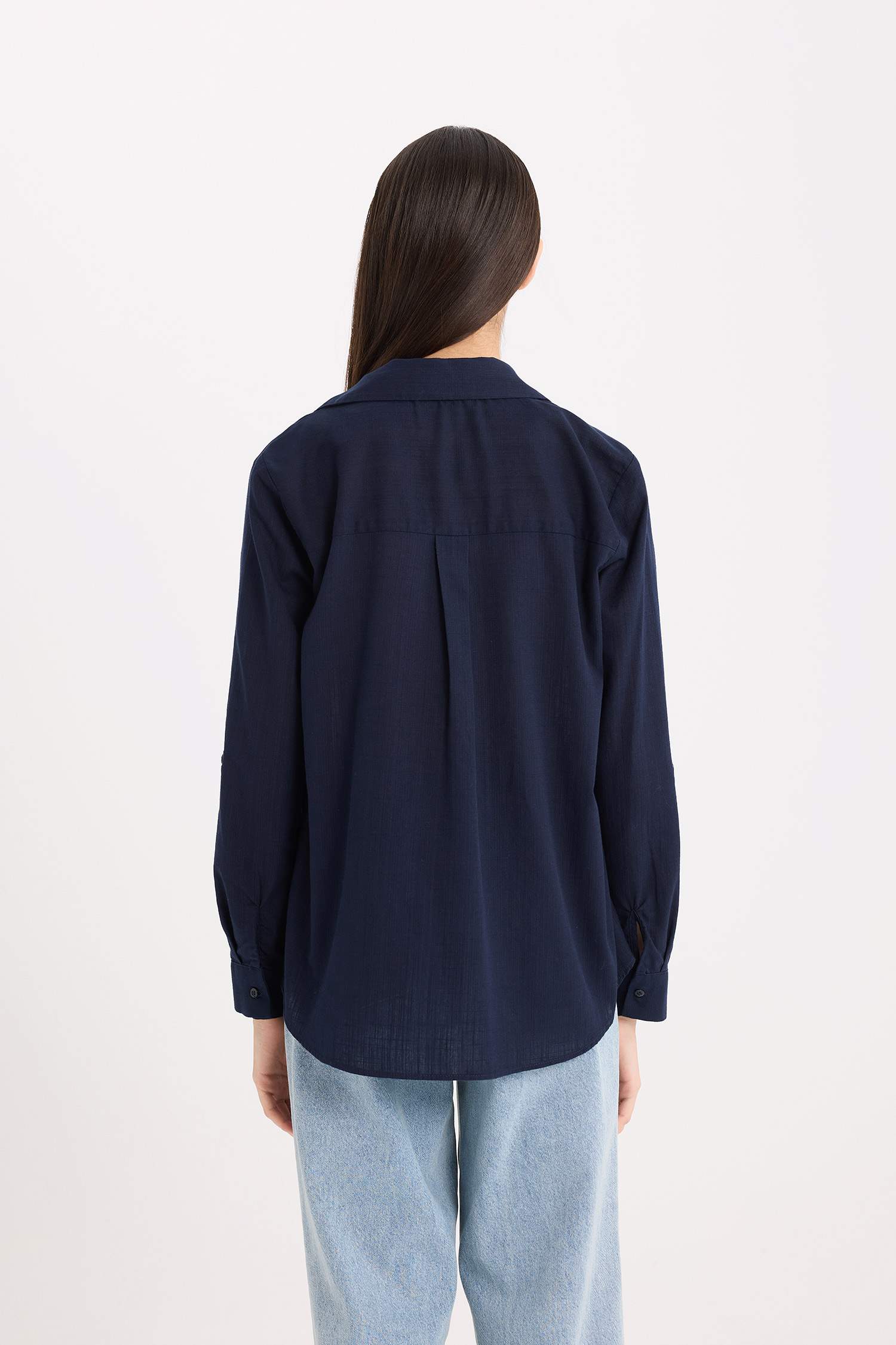 Regular Fit Basic Flat Pocket Shirt